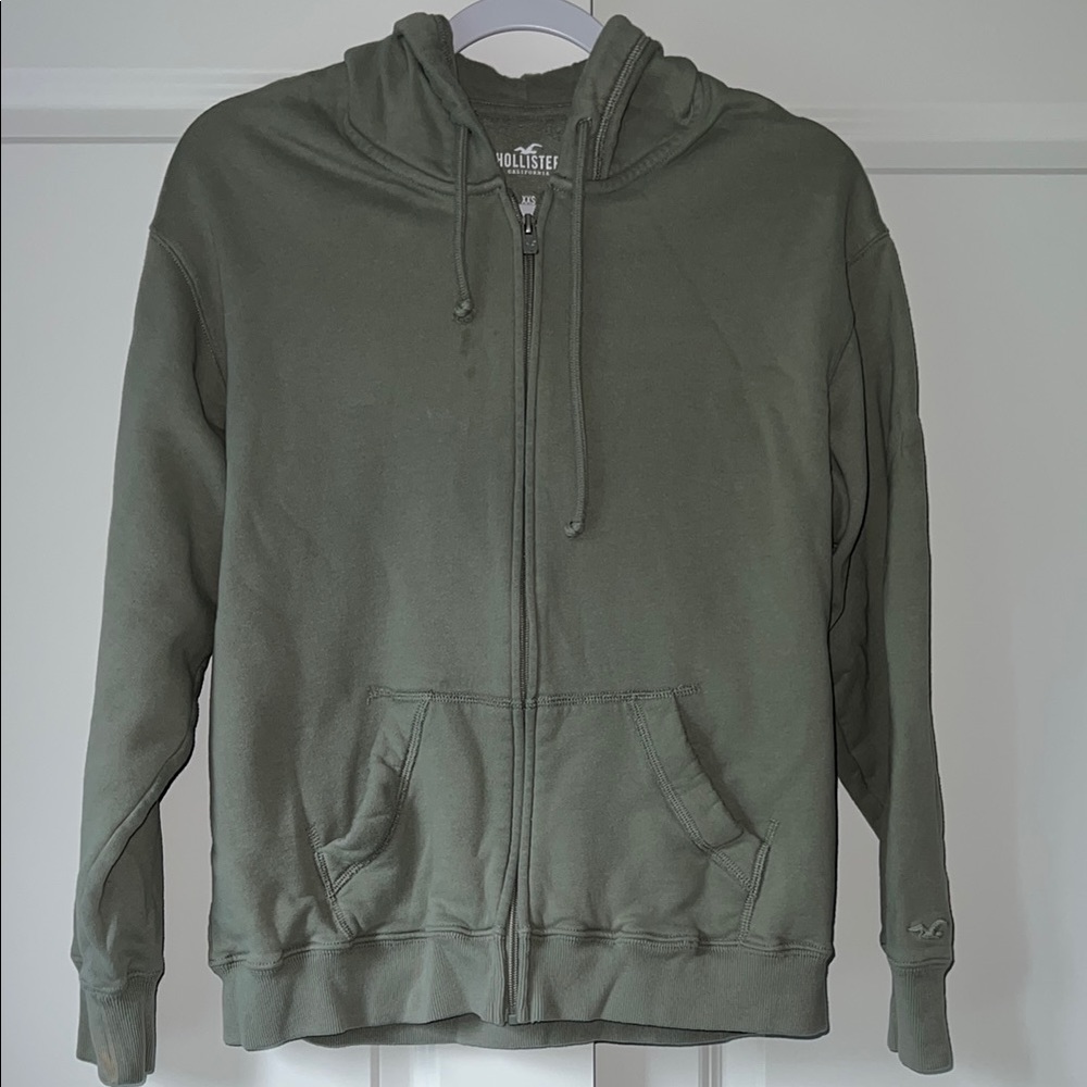 Hollister Ladies Green Hoodie